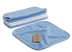 Organic Cotton Soft Sensitive Natural Washcloths, 6 Pack