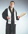 Artisan velour bathrobe